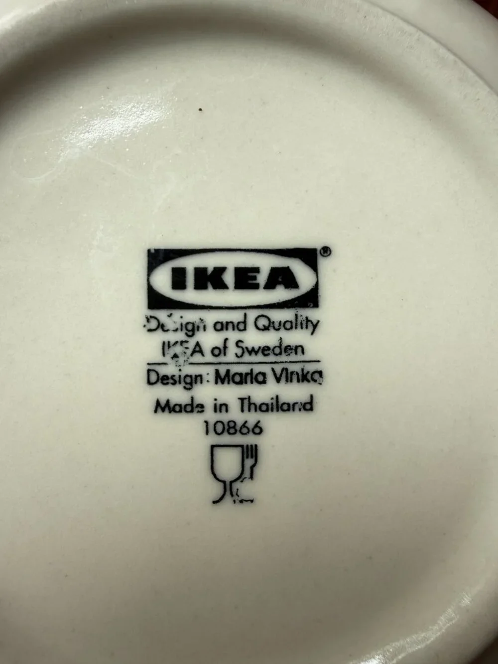 Two (2) IKEA Maria Vinka Beige Bowls - 10866